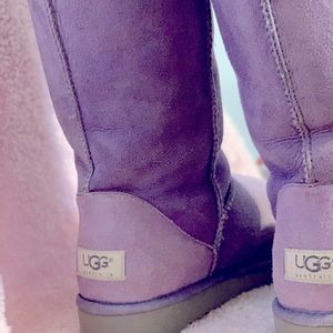 EUC Limited Edition lilac Tall boots -USED